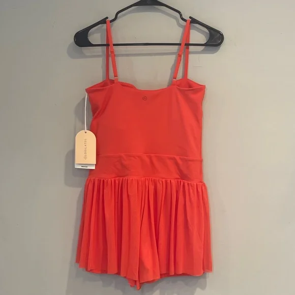 NWT Blogilates Women's Barre Active Romper, Medium - Coral Red - Picture 10 of 10